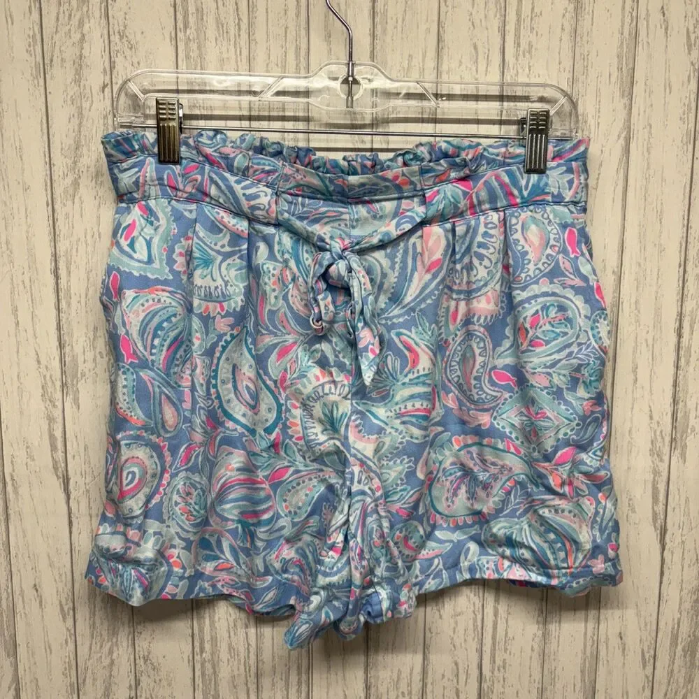 Womens Size S Lilly Pulitzer Paisley Print Shorts EUC